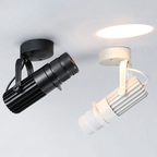 Adjustable LED Ceiling Spotlight Aluminum Brushed Nickel VexonGear