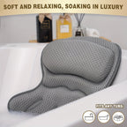 LuxieSpa 4D Luxe bath pillow - Breathable pillow with neck and back support for a relaxing bath VexonGear