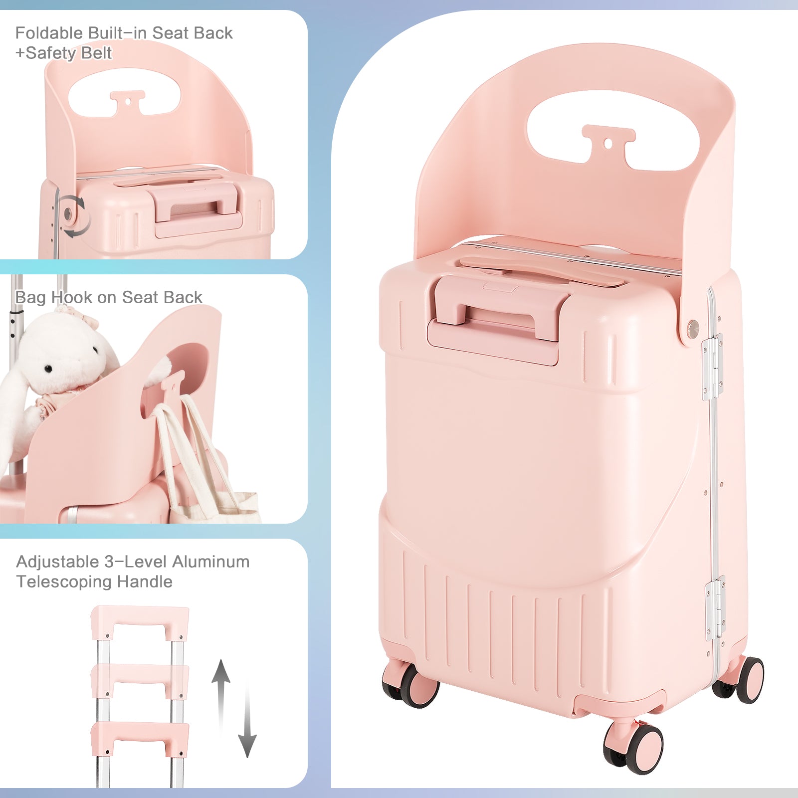 Vexon 20" Luggage with Foldable Baby Seat