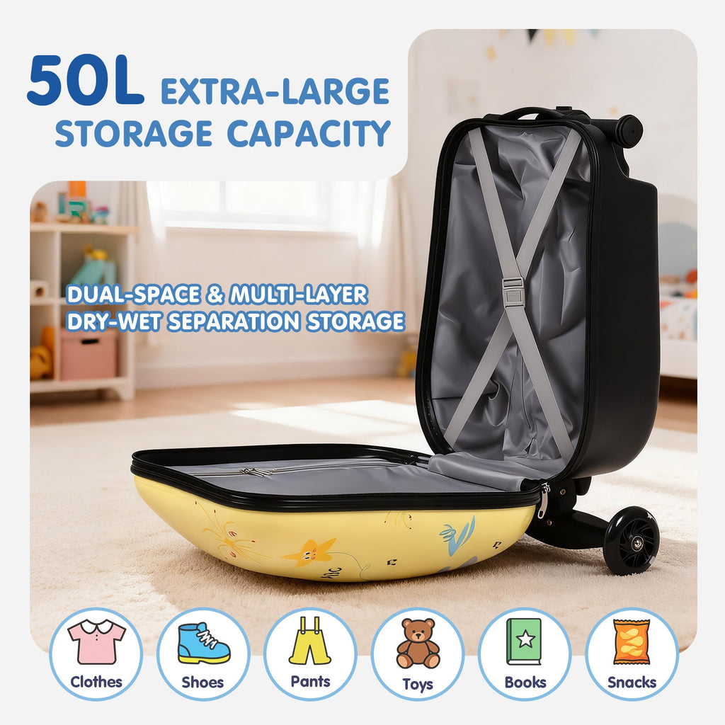 Vexon 4-in-1 Detachable Scooter Luggage for Kids