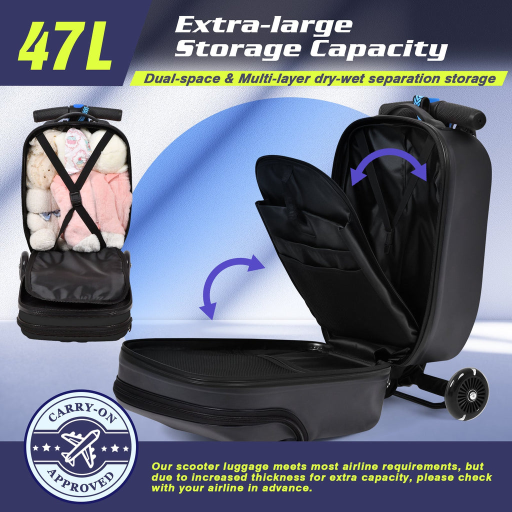 Vexon Top Opening Scooter Luggage for Kids