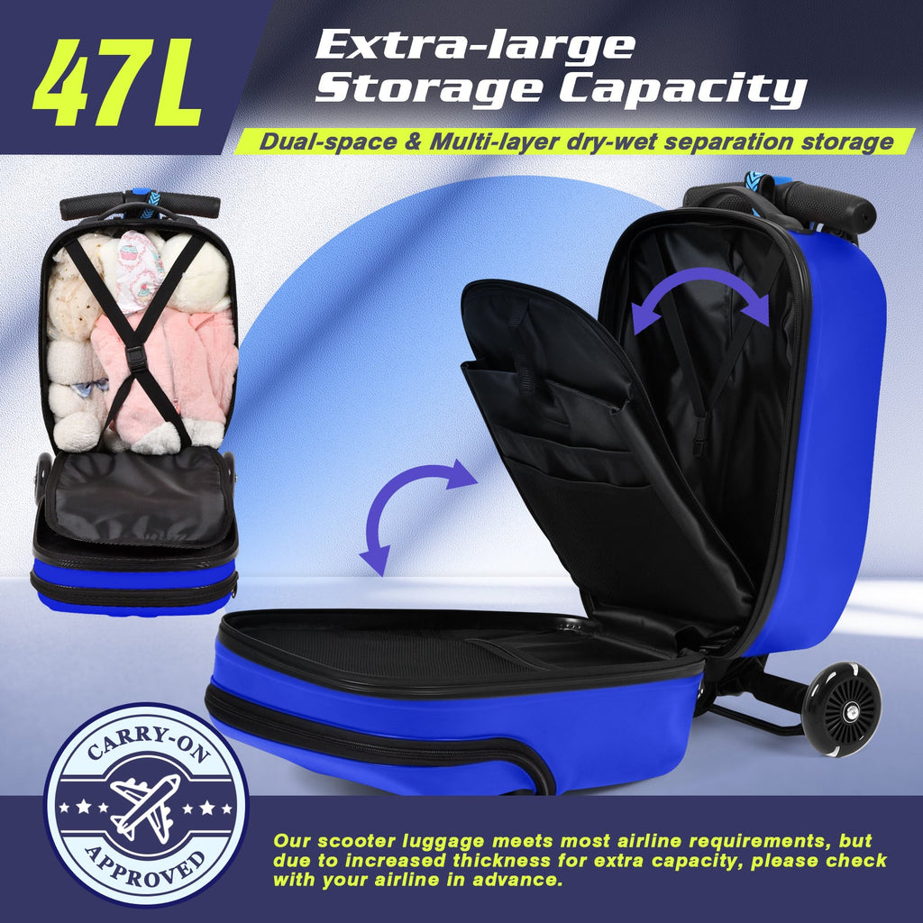 Vexon Top Opening Scooter Luggage for Kids