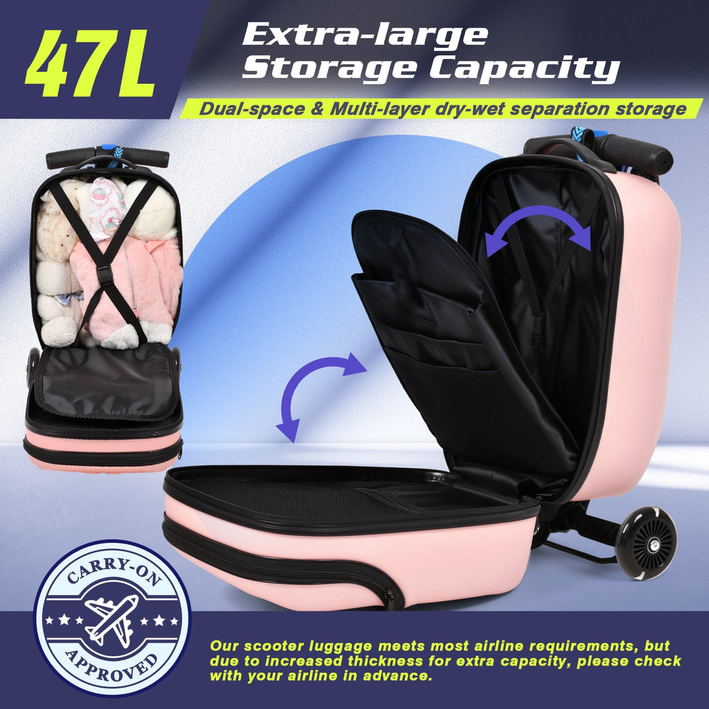 Vexon Top Opening Scooter Luggage for Kids