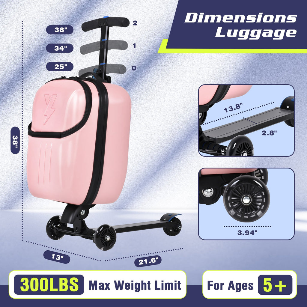 Vexon Top Opening Scooter Luggage for Kids