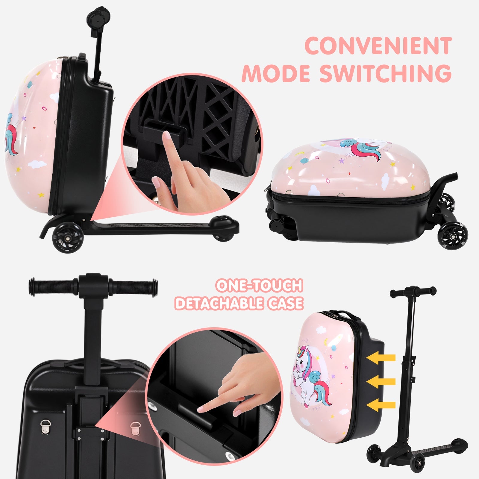 Vexon Ride-On Detachable Scooter Suitcase