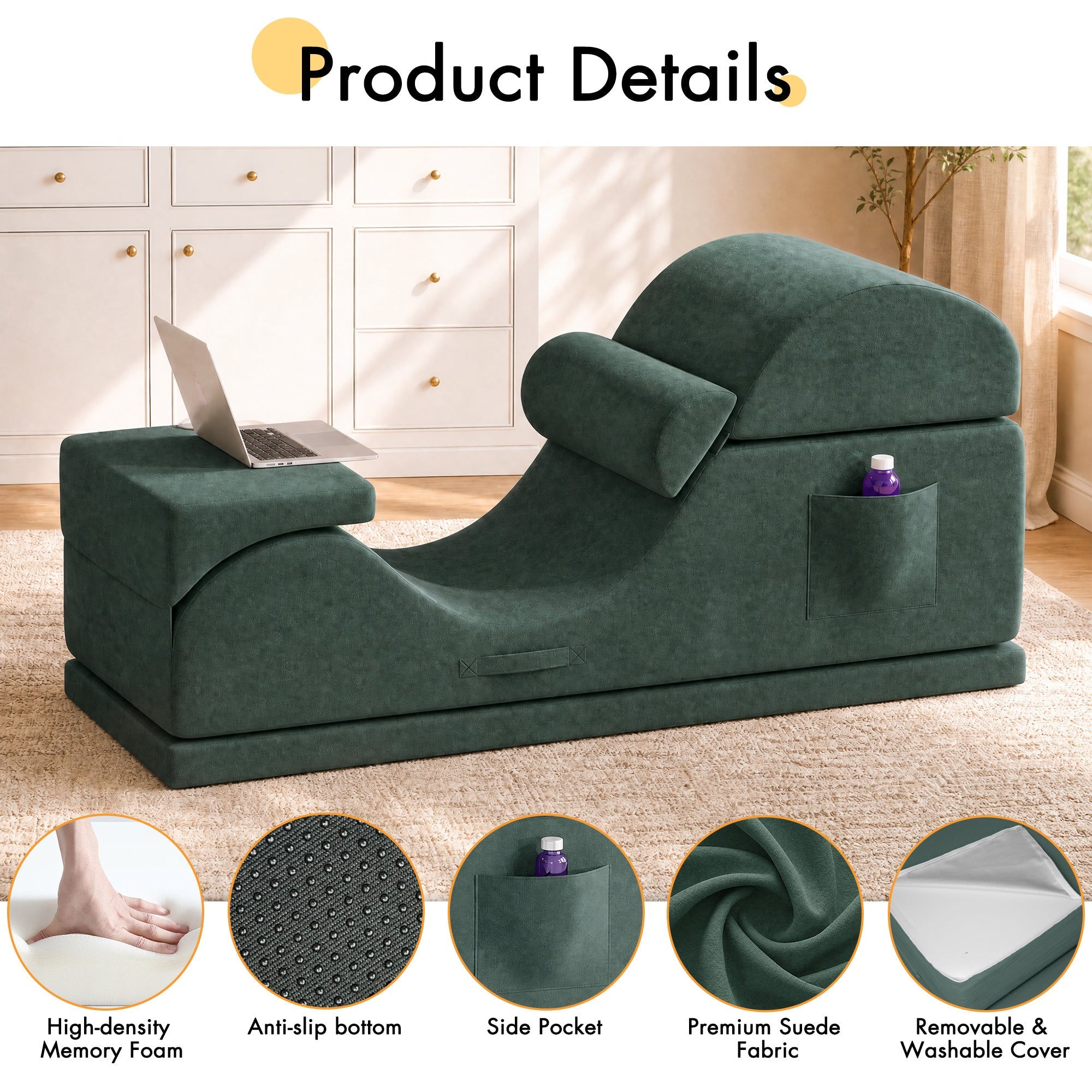 Vexon Convertible Yoga Chair for Adults