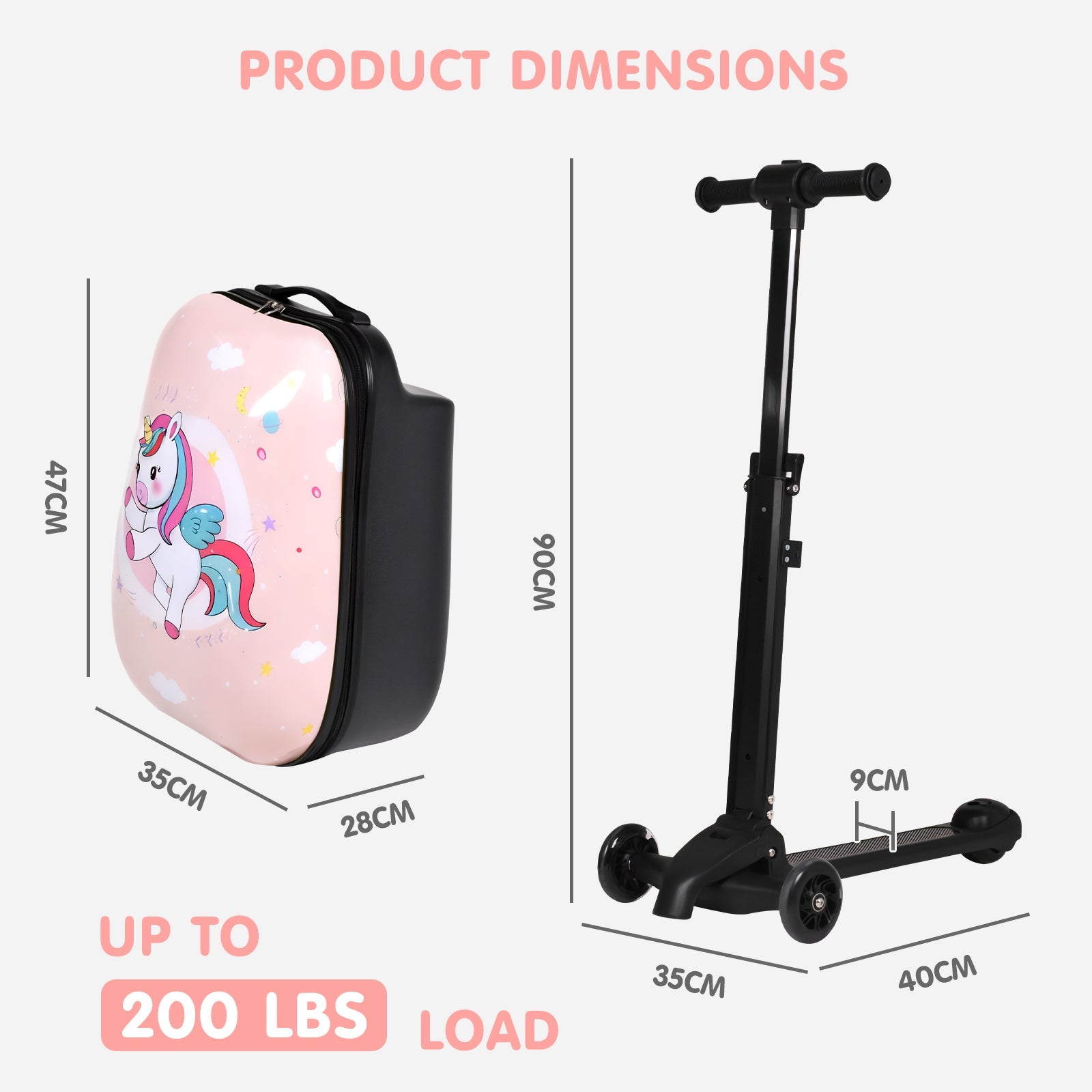 Vexon Ride-On Detachable Scooter Suitcase