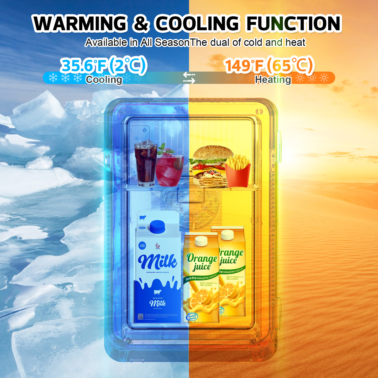 Vexon 22L Mini Fridge Cooler & Warmer