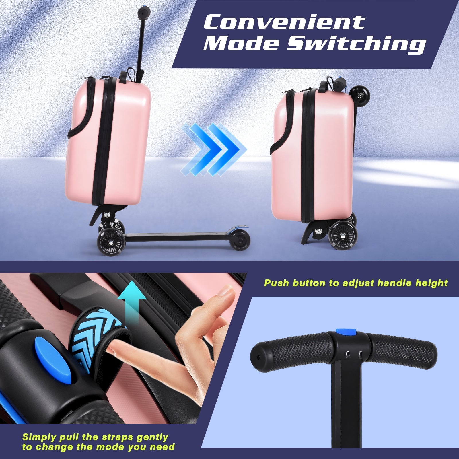 Vexon Top Opening Scooter Luggage for Kids