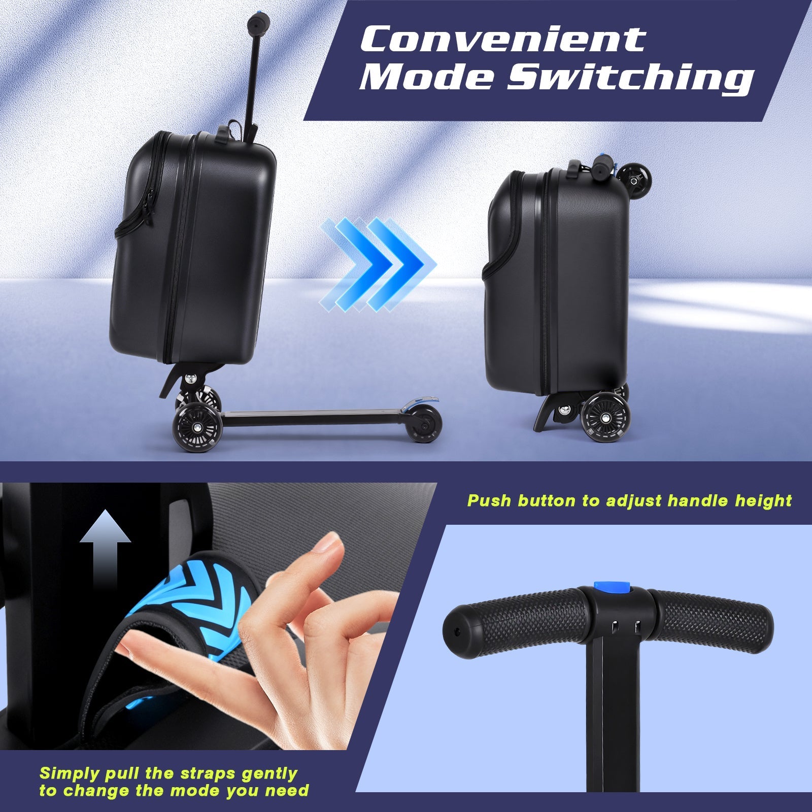 Vexon Top Opening Scooter Luggage for Kids