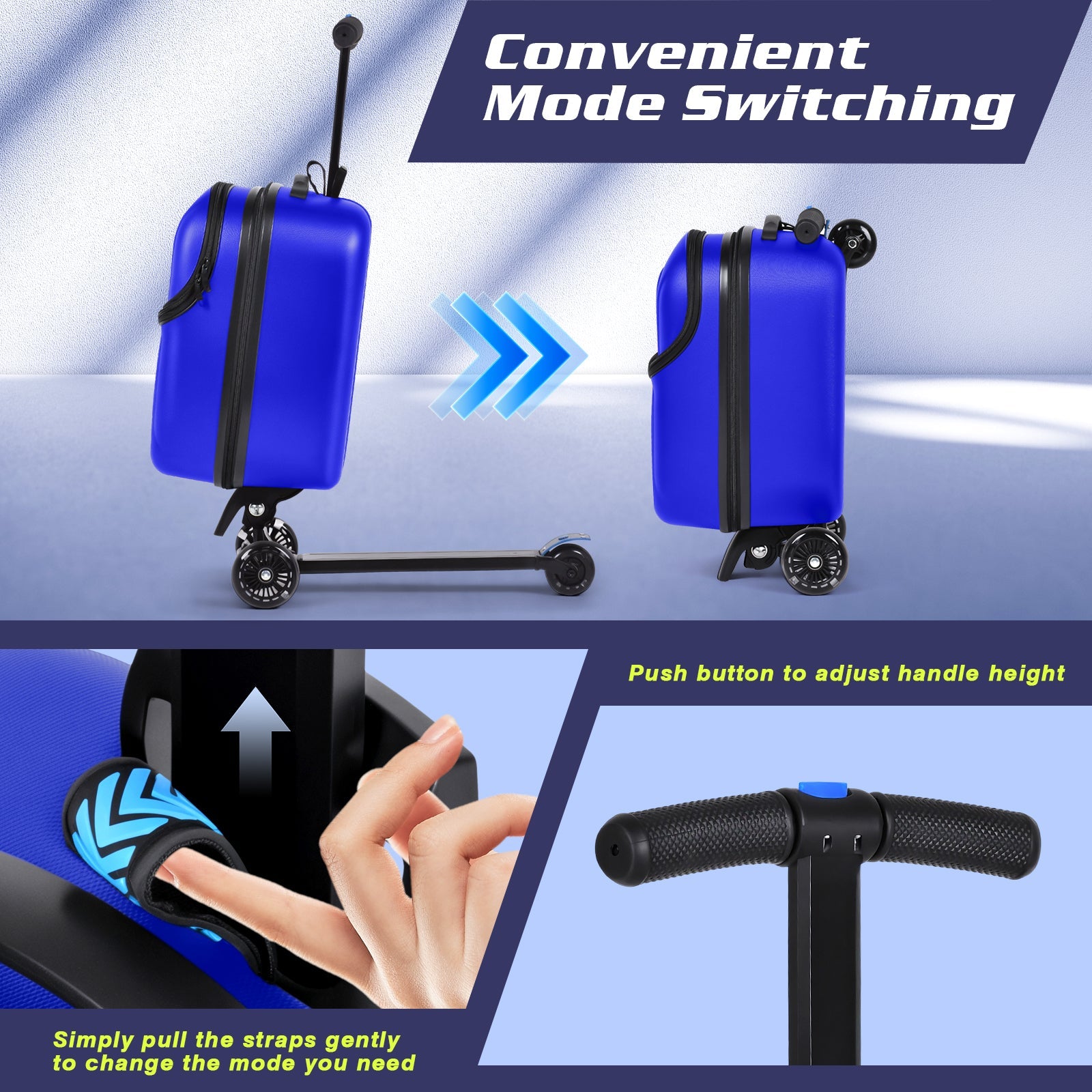 Vexon Top Opening Scooter Luggage for Kids
