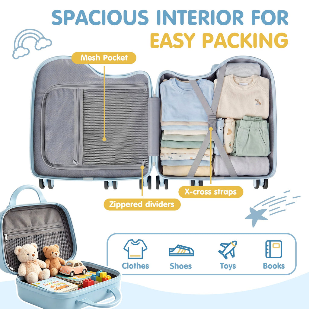 Vexon 20" Carry-On Suitcase with 12" Portable Bag