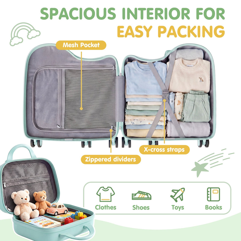 Vexon 20" Carry-On Suitcase with 12" Portable Bag