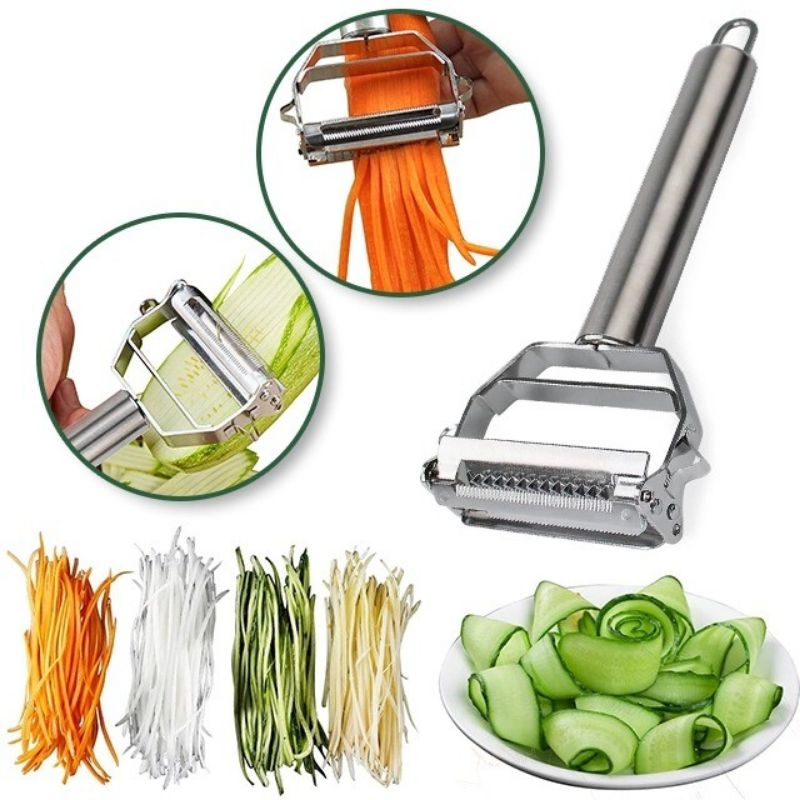 Professional Kitchen Peeler | Dual Blade Stainless Steel Design VexonGear