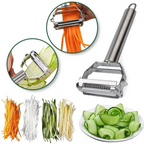 Professional Kitchen Peeler | Dual Blade Stainless Steel Design VexonGear