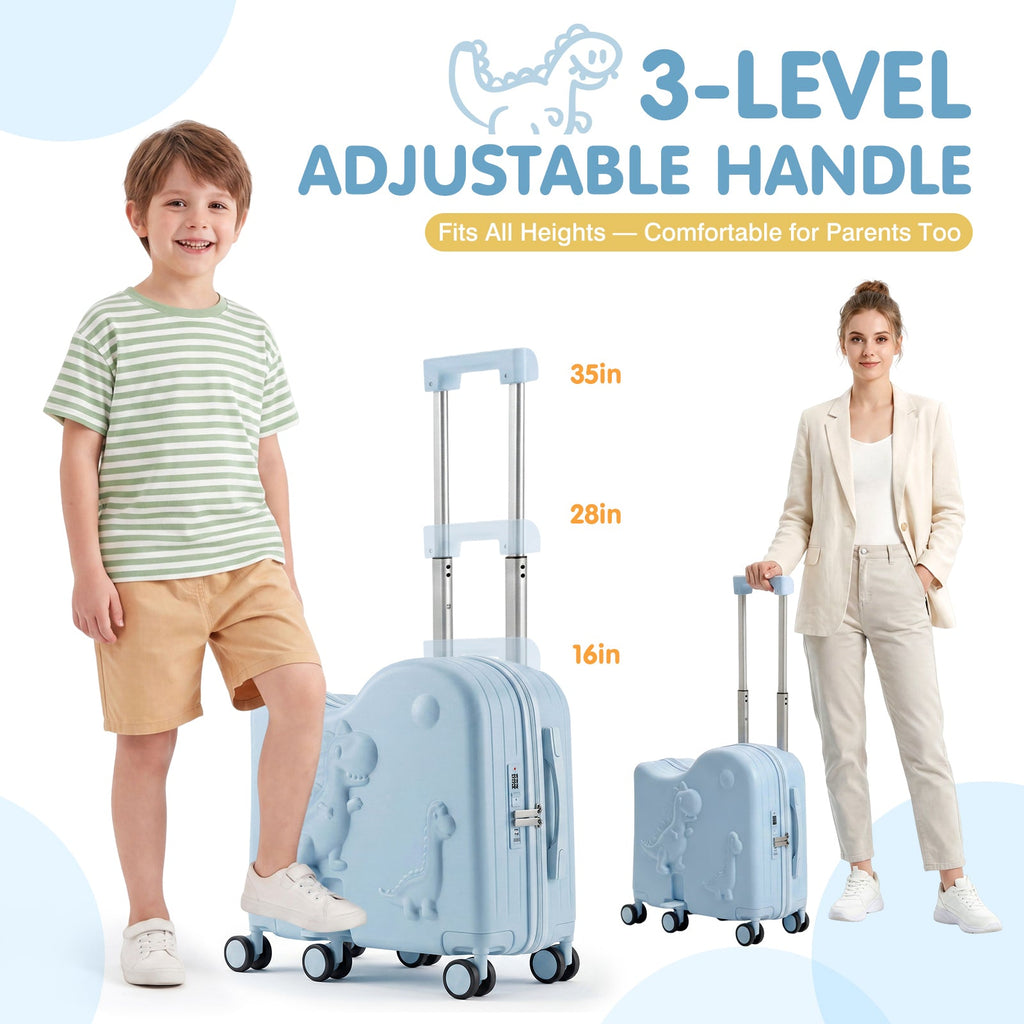 Vexon 20" Carry-On Suitcase with 12" Portable Bag