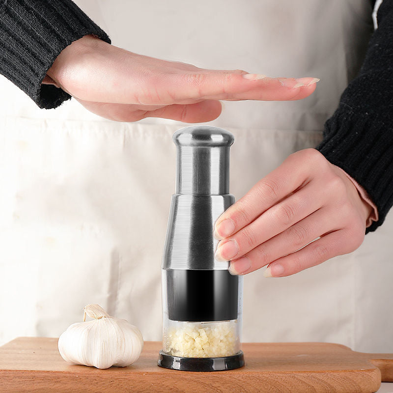 Stainless Steel Garlic Press | Quick Crush Manual Kitchen Tool VexonGear