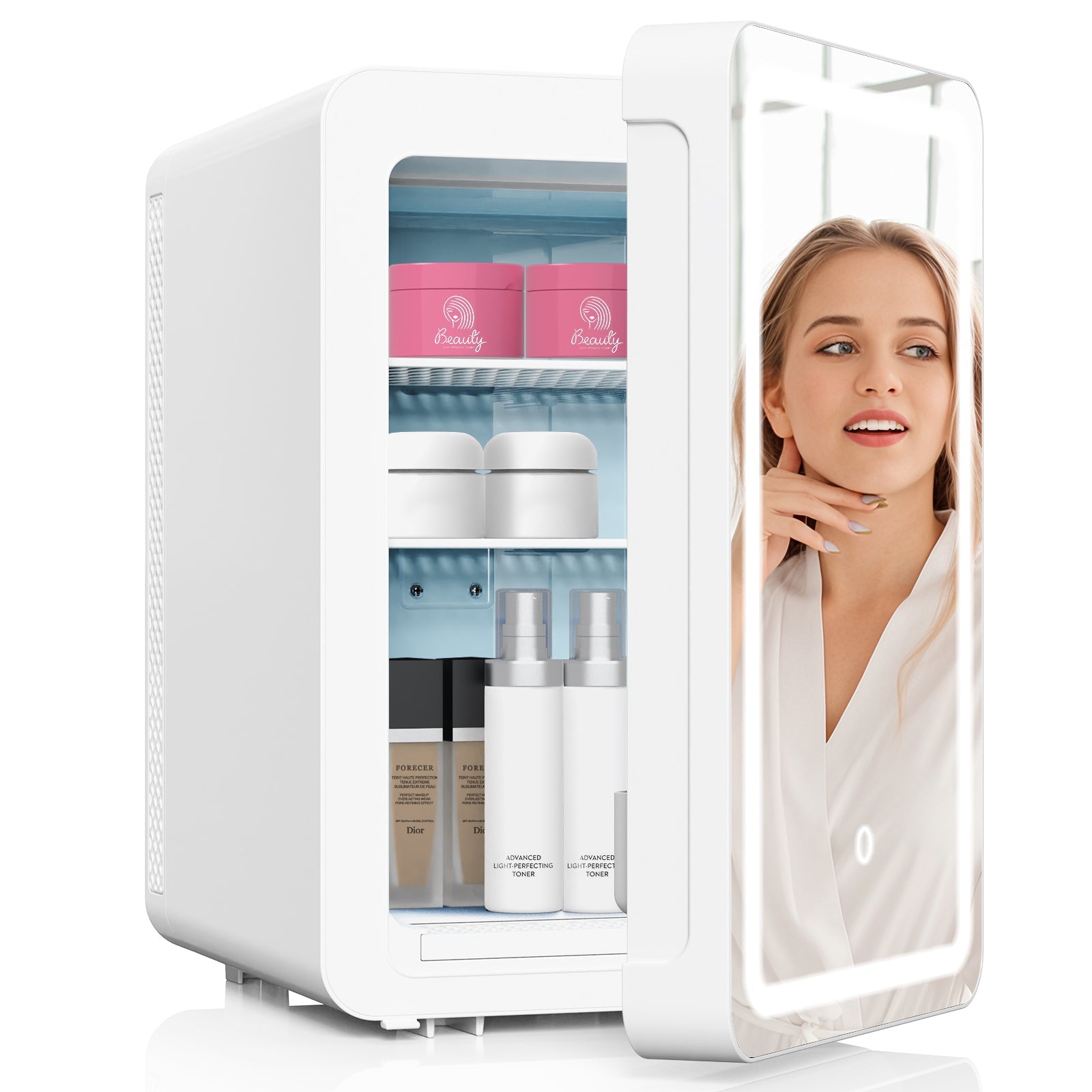 Vexon 20L Skincare Mini Fridge with Mirror