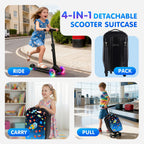 Vexon Kids 4-in-1 Detachable Scooter Suitcase