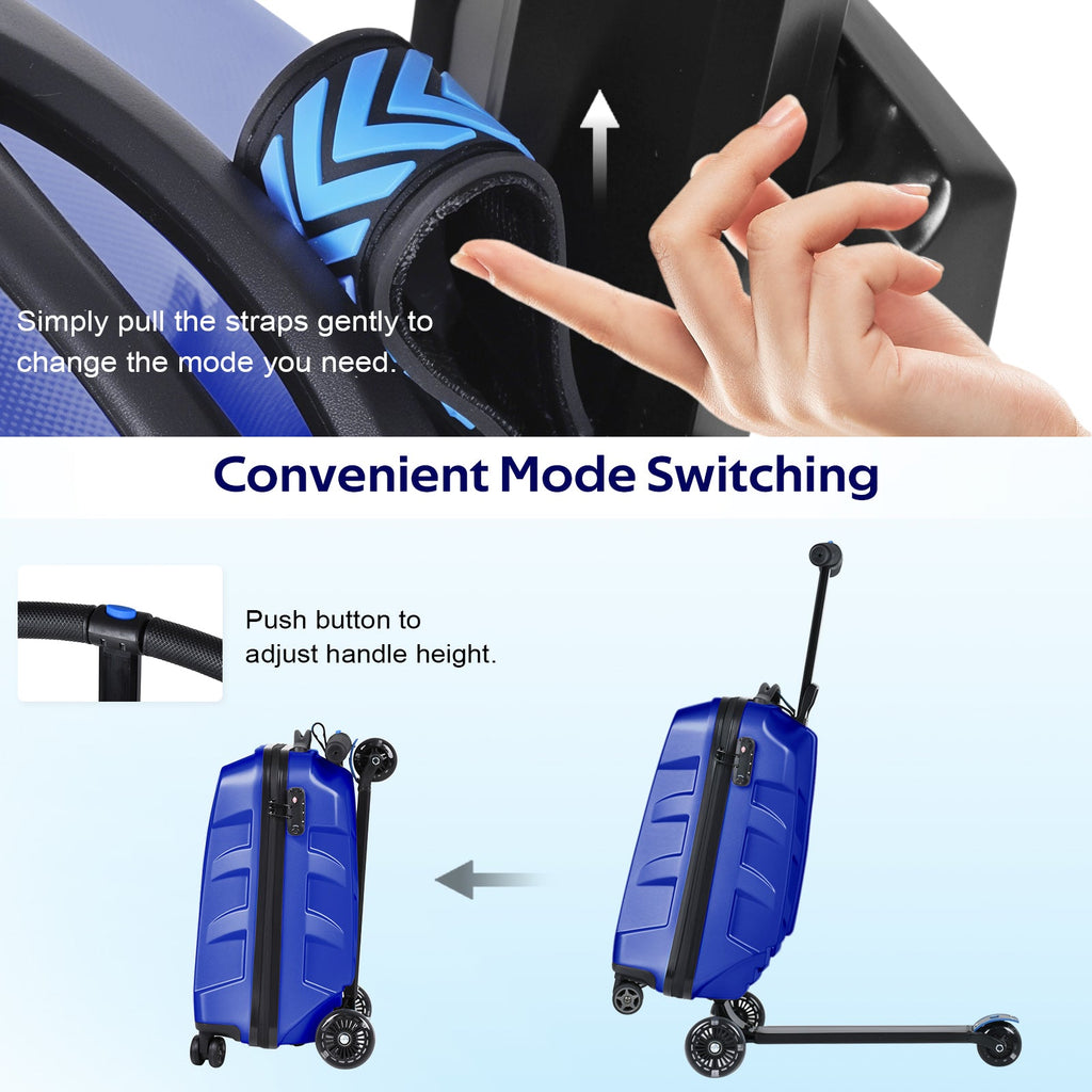 Vexon Scooter Suitcase with LED Light Wheels