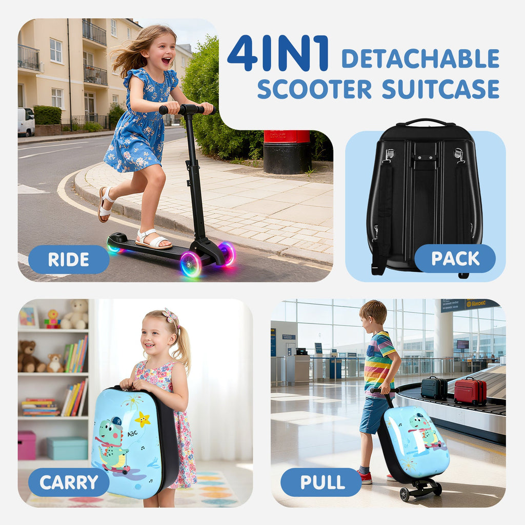 Vexon 4-in-1 Detachable Scooter Luggage for Kids