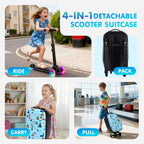 Vexon 4-in-1 Detachable Scooter Suitcase for Kids