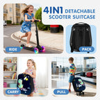 Vexon 4-in-1 Detachable Scooter Luggage for Kids