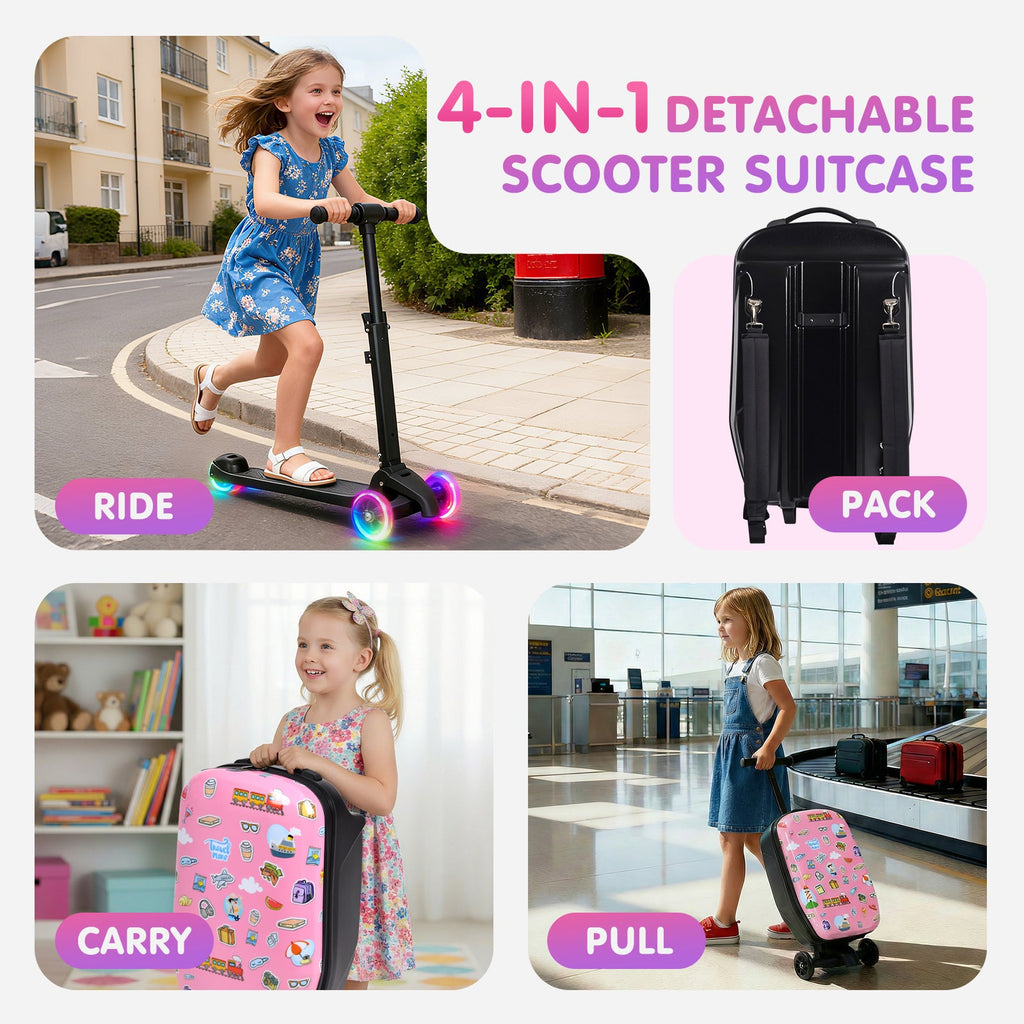Vexon Detachable 4-in-1 Scooter Luggage for Kids
