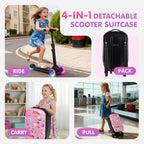 Vexon Detachable 4-in-1 Scooter Luggage for Kids