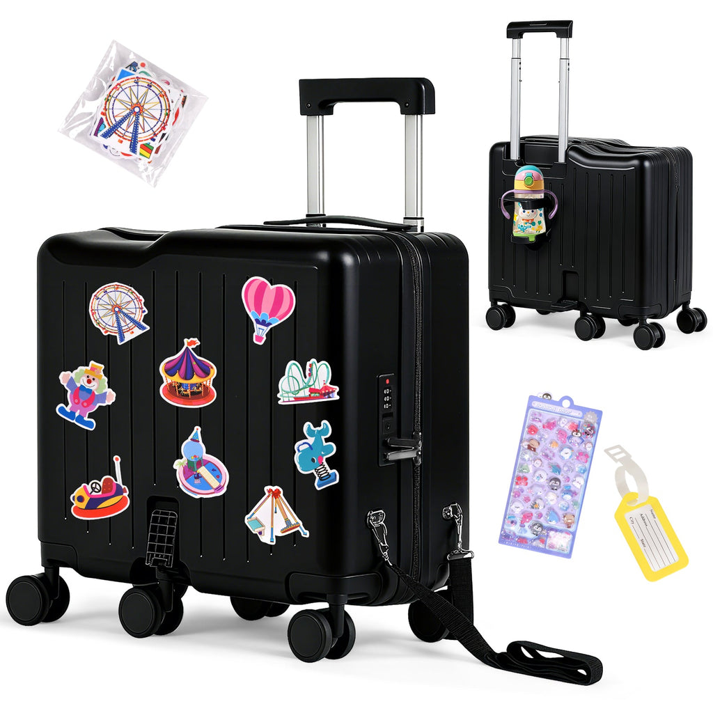 Vexon 20" Kids Ride-On Suitcase with 6 Wheels
