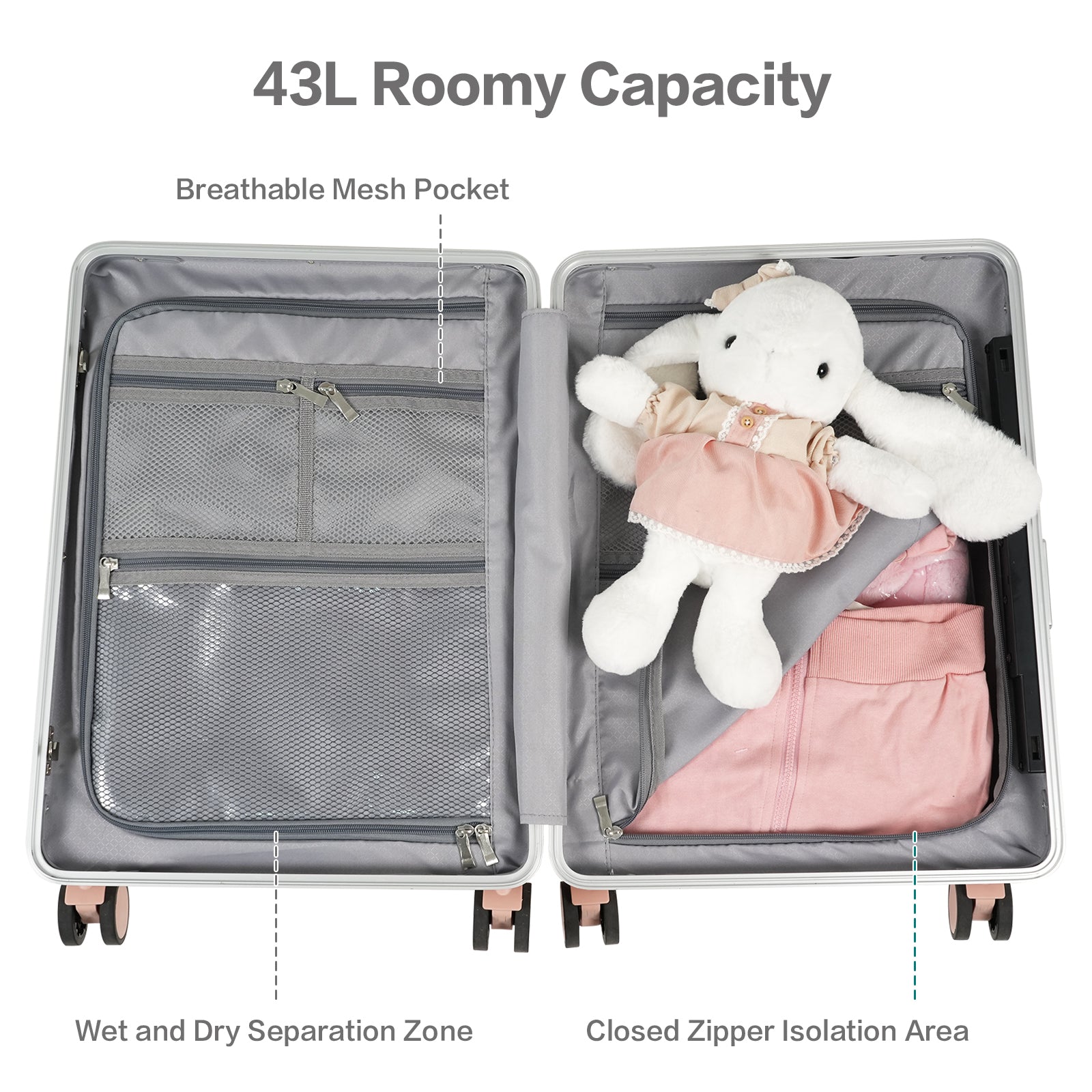 Vexon 20" Luggage with Foldable Baby Seat
