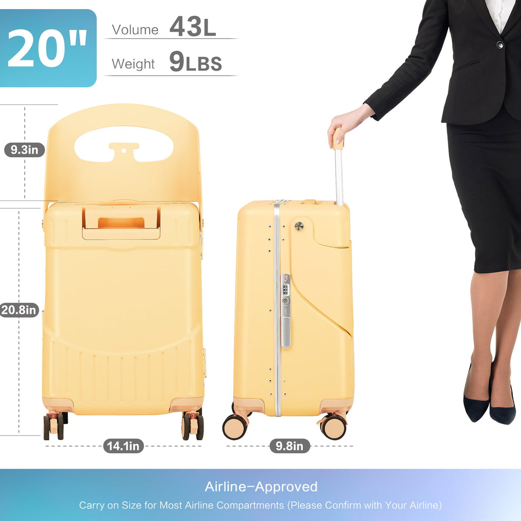 Vexon 20" Luggage with Foldable Baby Seat