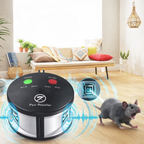 Ultrasonic Rodent Repeller Metal 5W 9V Multi Mode Indoor Pest Device