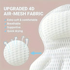 LuxieSpa 4D Luxe bath pillow - Breathable pillow with neck and back support for a relaxing bath VexonGear