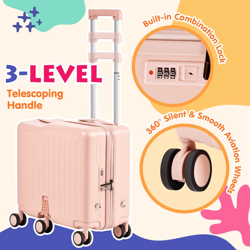 Vexon 20" Kids Ride-On Suitcase with 6 Wheels