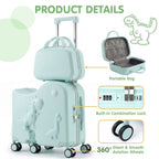 Vexon 20" Carry-On Suitcase with 12" Portable Bag