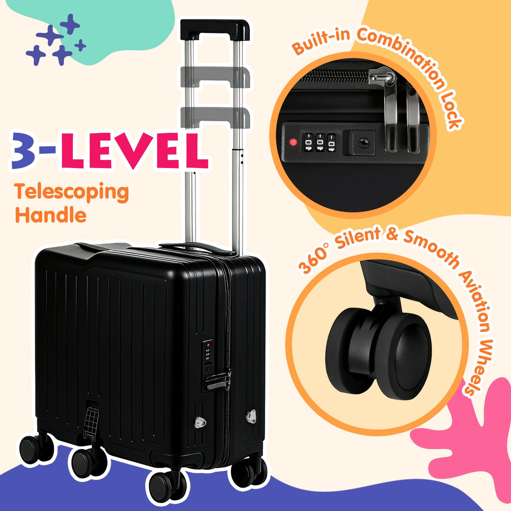 Vexon 20" Kids Ride-On Suitcase with 6 Wheels