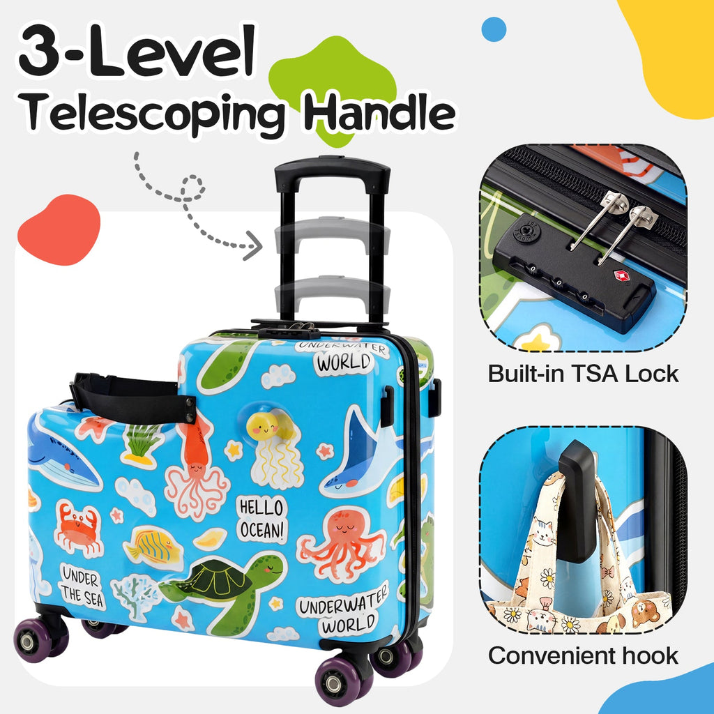 Vexon Toddler Ride-On Suitcase 20" Carry-On