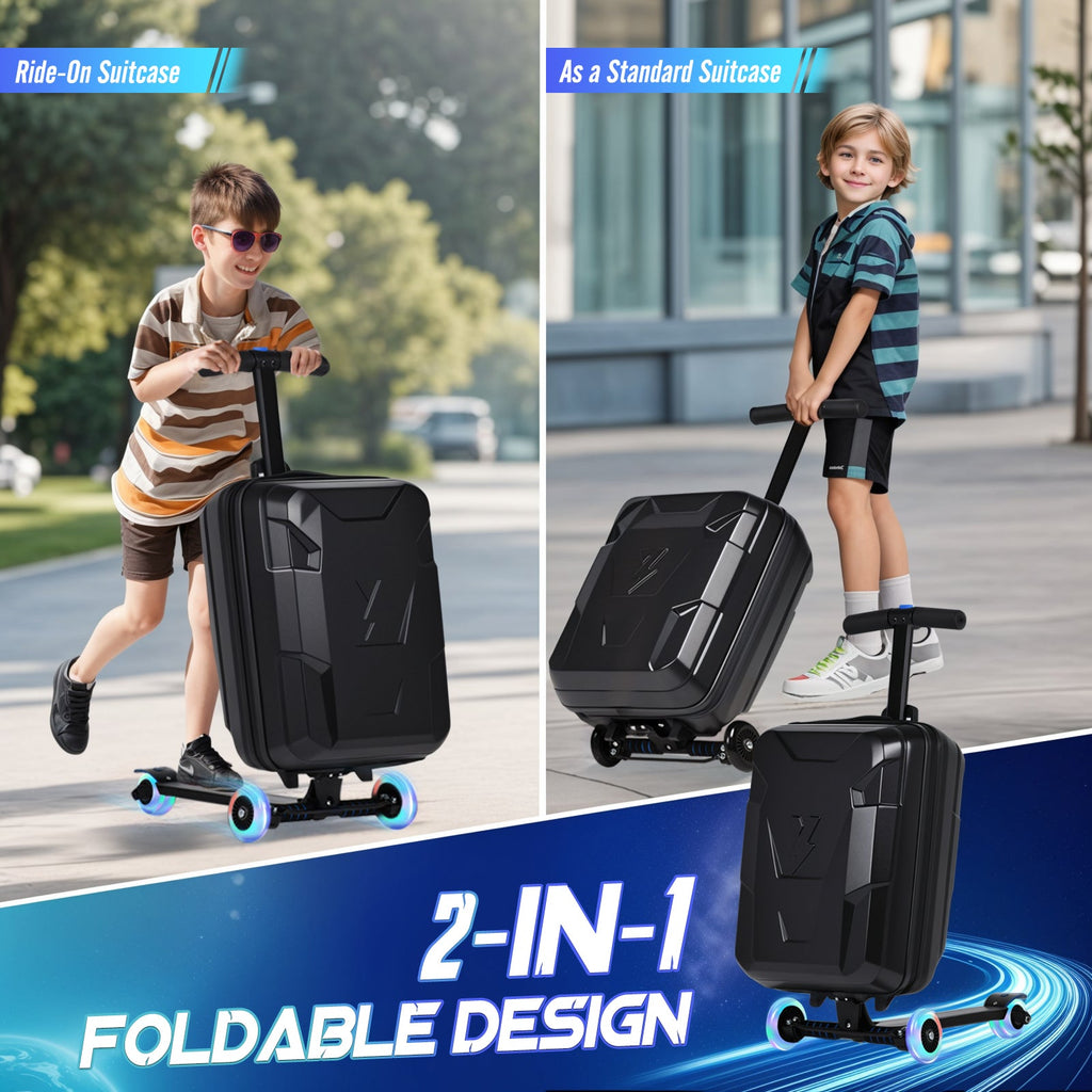 Vexon Foldable Carry-On Scooter Suitcase for Kids