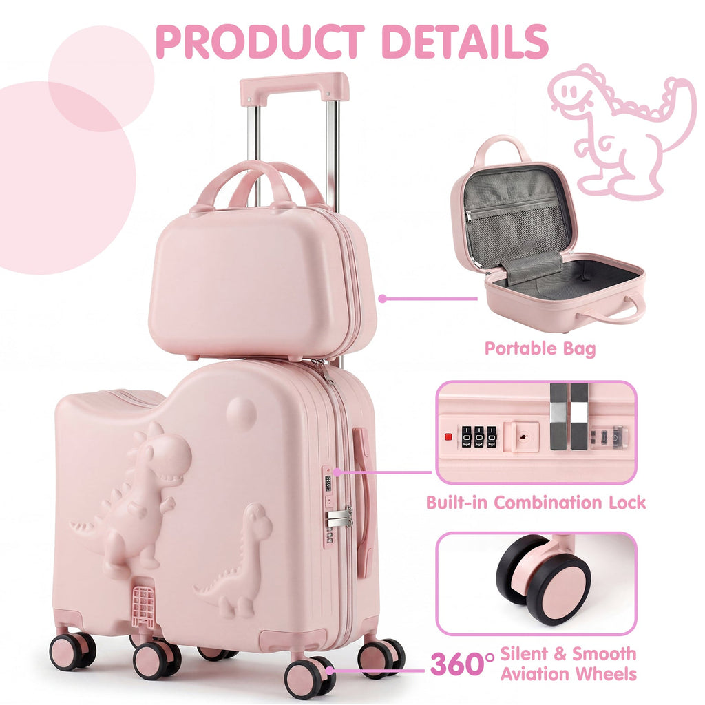 Vexon 20" Carry-On Suitcase with 12" Portable Bag