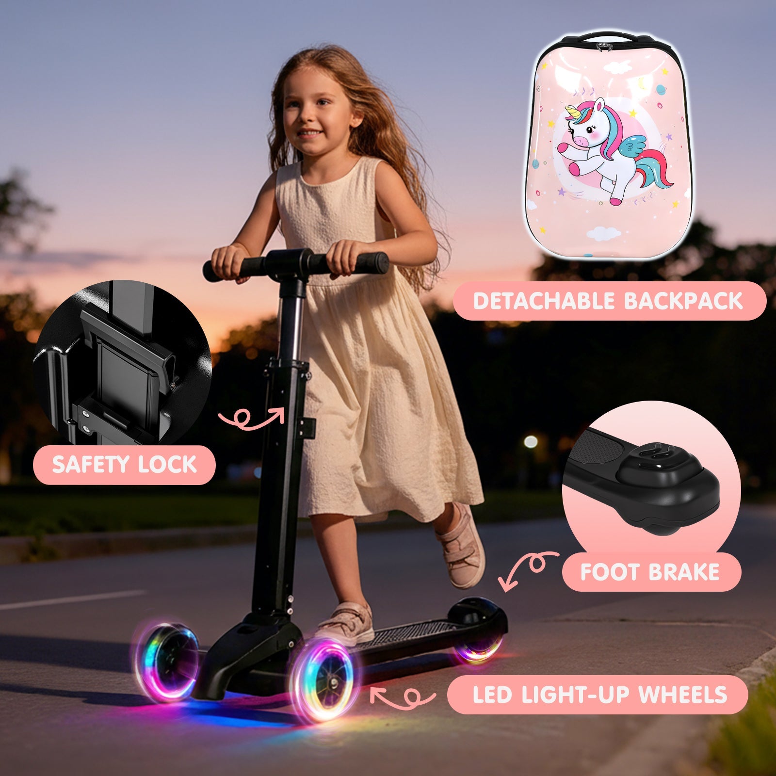 Vexon Ride-On Detachable Scooter Suitcase
