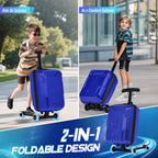 Vexon Foldable Carry-On Scooter Suitcase for Kids