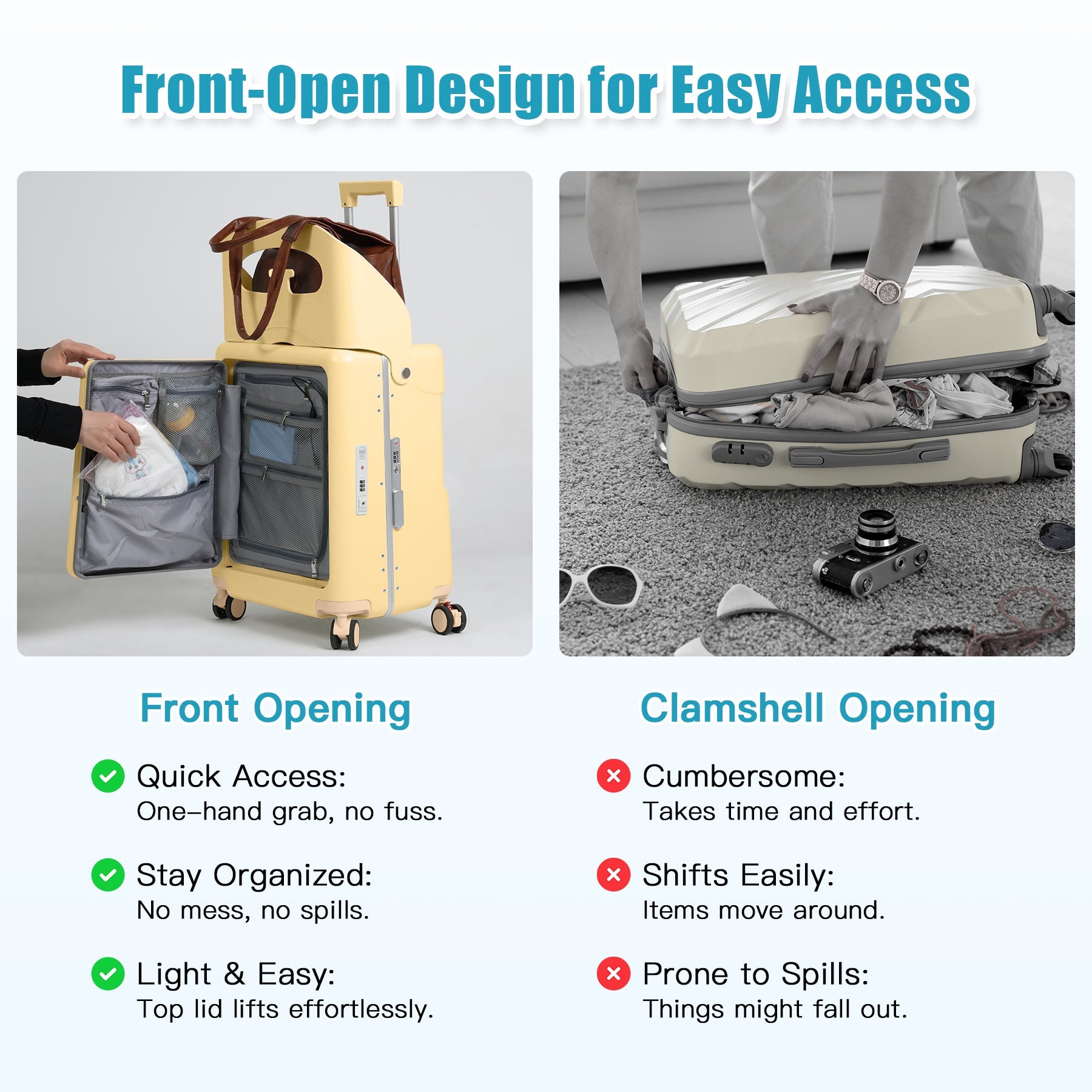Vexon Carry-On Luggage with Seat for Kids