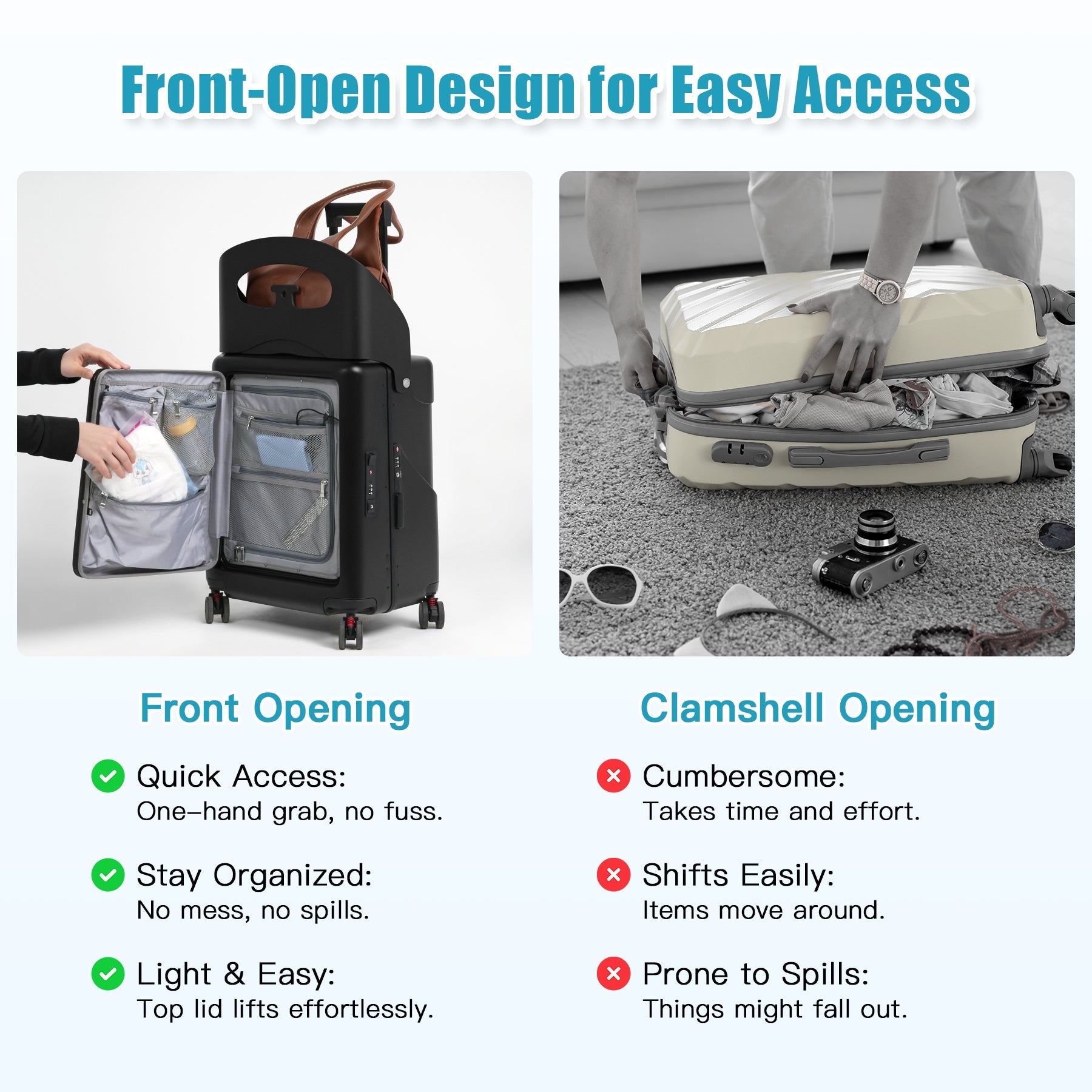 Vexon Carry-On Luggage with Seat for Kids