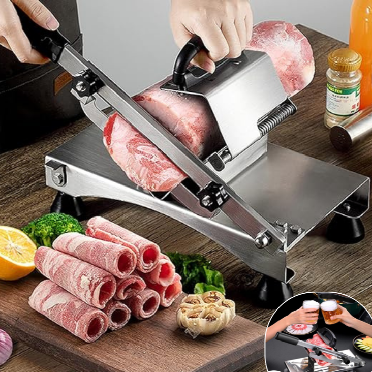 Professional Meat Slicer | Stainless Steel Manual Cutter VexonGear