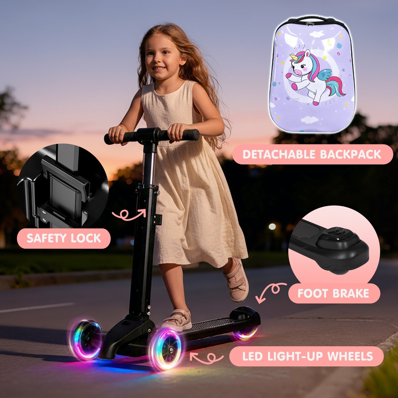 Vexon Ride-On Detachable Scooter Suitcase
