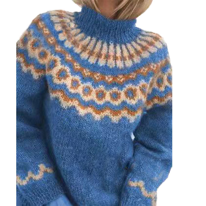 Nordic Fair Isle Sweater | Vintage Moss Green Pattern VexonGear