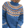 Nordic Fair Isle Sweater | Vintage Moss Green Pattern VexonGear