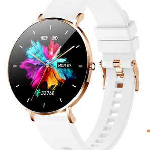 UltraThin Pro White Smartwatch – Spare Charger & White Strap VexonGear
