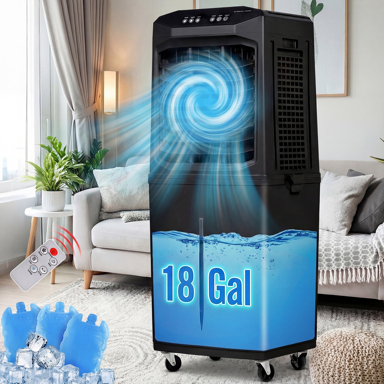 Vexon 3300 CFM Evaporative Swamp Cooler 18 GAL